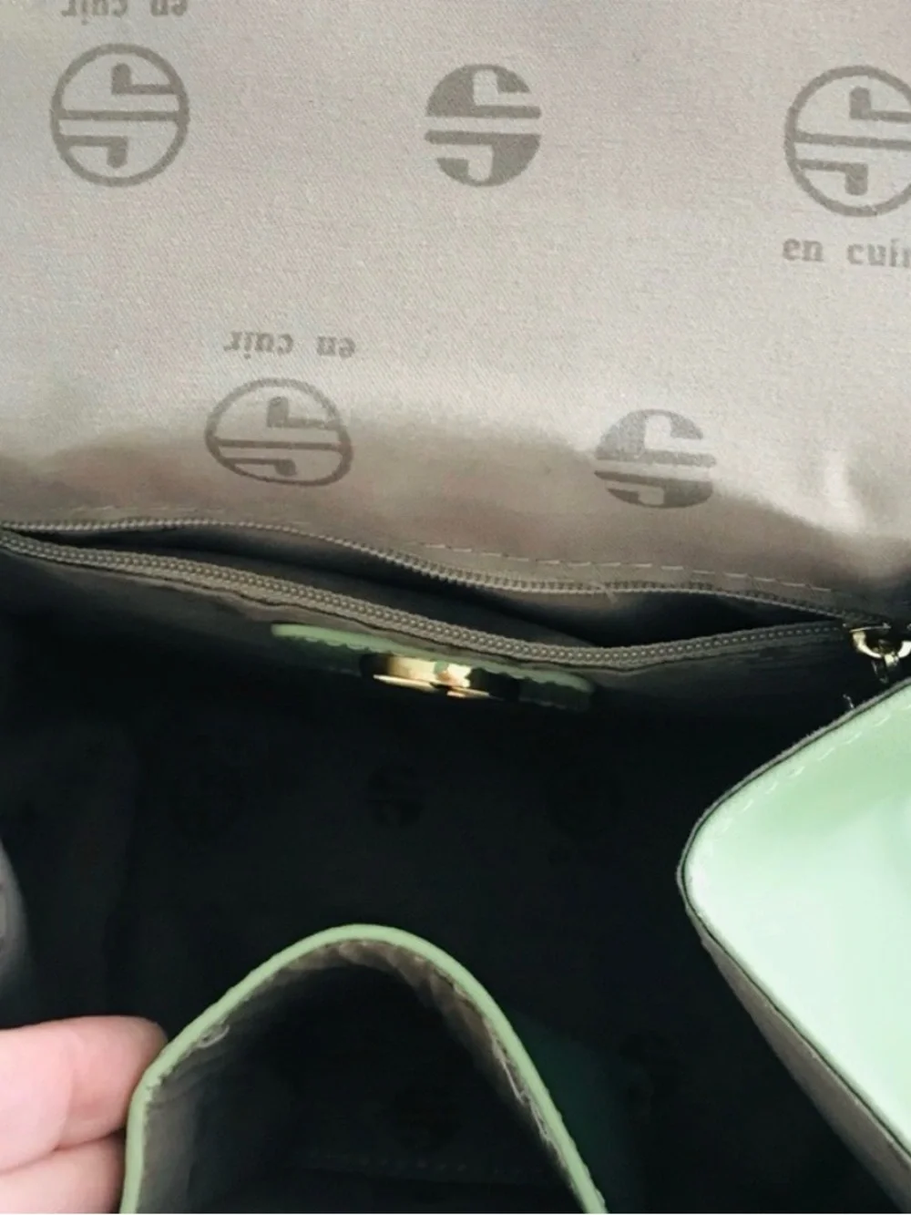 Structured Mint Green Top-Handle Satchel with Detachable Strap